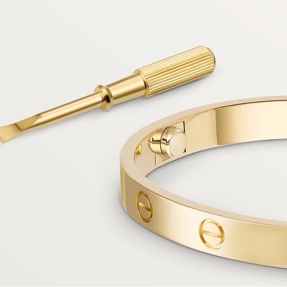 💎LOVE 18k BRACELET Screw Cuff Bangle Love Bracelet Screwdriver - Picture 4 of 6